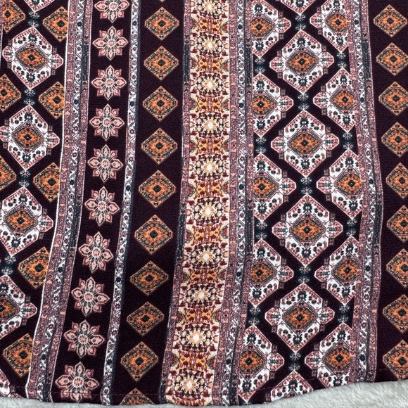 Show Me Your MuMu Lightning Bird Tunic Floral Boho Striped Lace Up Mini Dress M - Picture 14 of 16